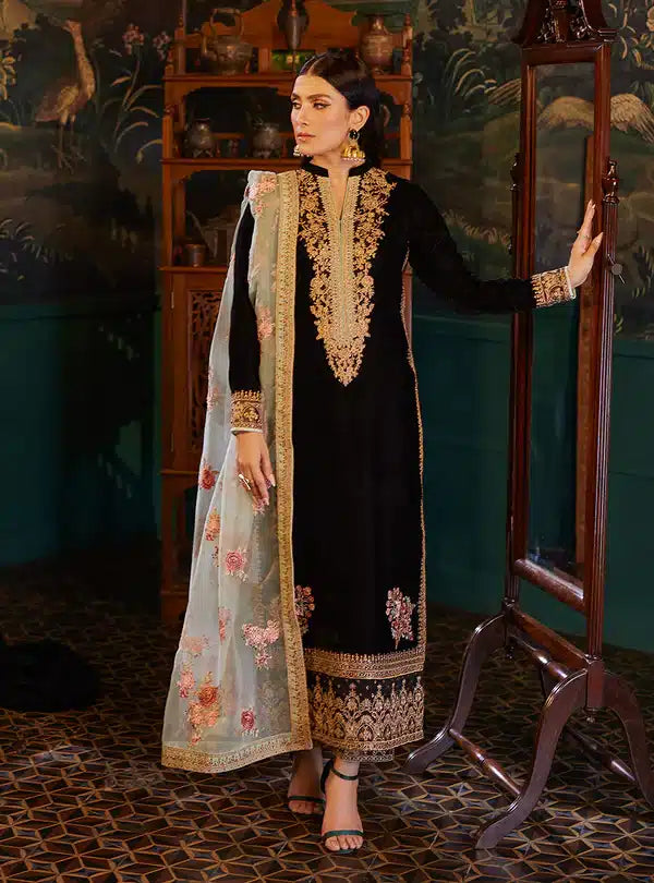 Zainab Chottani | Luxury Velvet Collection 23 | Andleep -  Zainab Chottani Formal - Original Designer Dress - House of Maryam