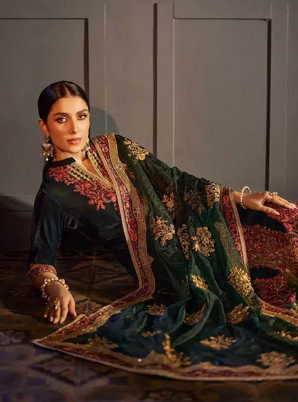 Zainab Chottani | Luxury Velvet Collection 23 | Zelena -  Zainab Chottani Formal - Original Designer Dress - House of Maryam