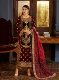 Zainab Chottani | Luxury Velvet Collection 23 | Ziba -  Zainab Chottani Formal - Original Designer Dress - House of Maryam