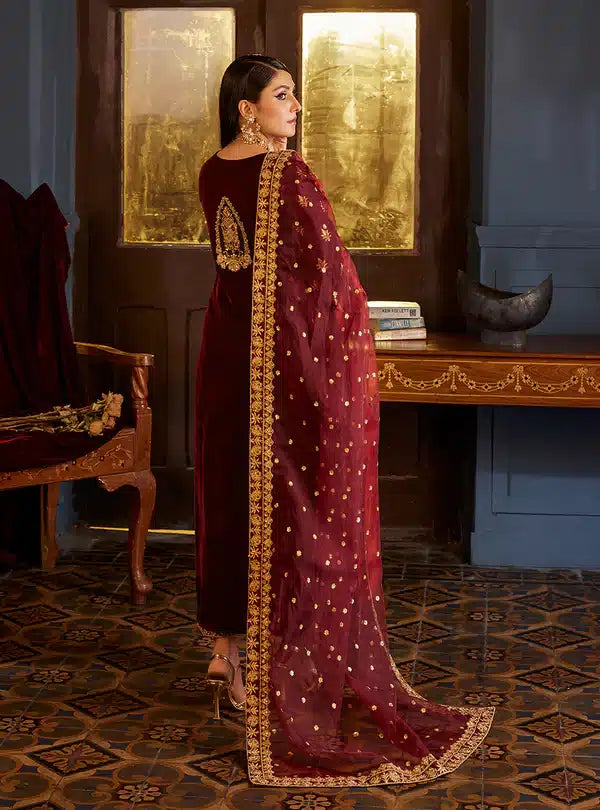 Zainab Chottani | Luxury Velvet Collection 23 | Ziba -  Zainab Chottani Formal - Original Designer Dress - House of Maryam