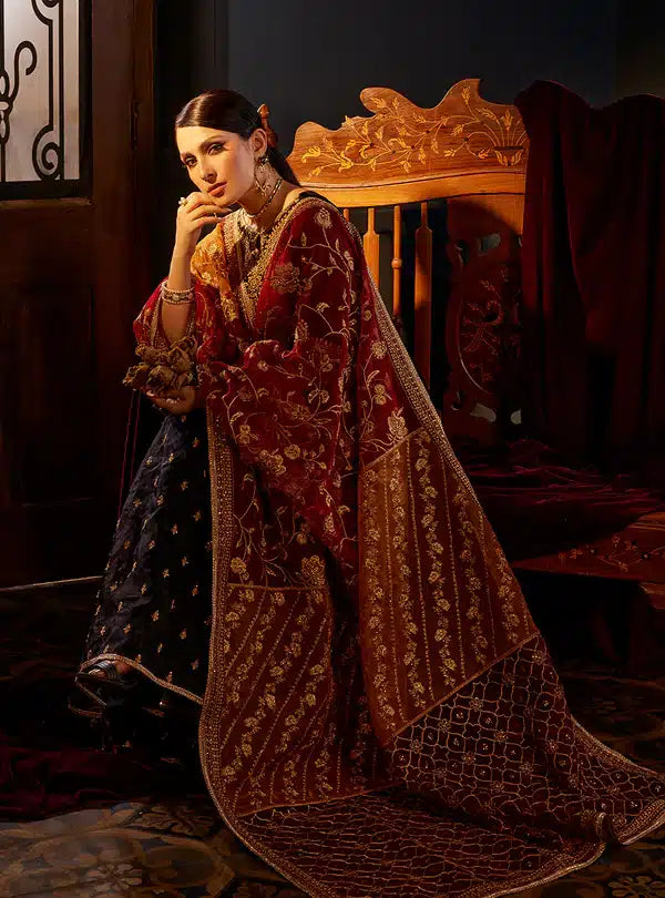 Zainab Chottani | Luxury Velvet Collection 23 | Mehr Mah -  Zainab Chottani Formal - Original Designer Dress - House of Maryam