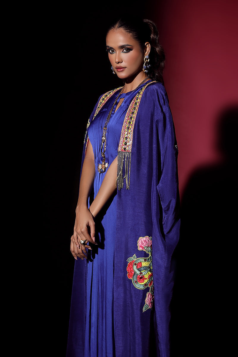 Wardha Saleem | Luxury Pret Fusion Wear | NOVA CAPE WITH DRAPE (2PC) -  Wardha Saleem Ladies Clothes - Original Designer Dress - House of Maryam