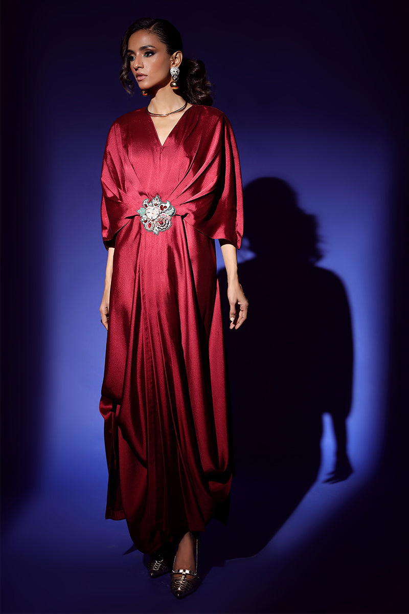 Wardha Saleem | Luxury Pret Fusion Wear | VEGA DRAPE (2PC) -  Wardha Saleem Ladies Clothes - Original Designer Dress - House of Maryam