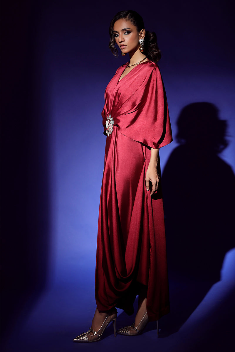 Wardha Saleem | Luxury Pret Fusion Wear | VEGA DRAPE (2PC) -  Wardha Saleem Ladies Clothes - Original Designer Dress - House of Maryam