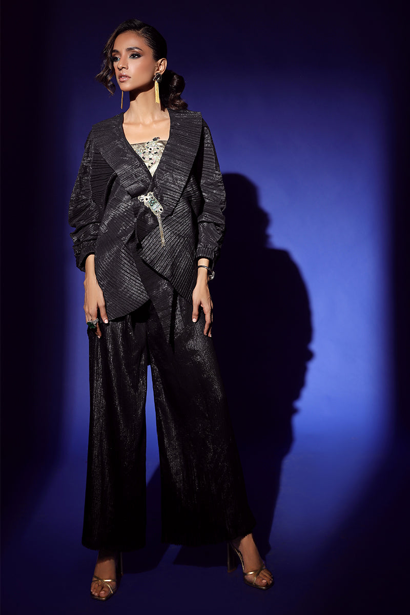 Wardha Saleem | Luxury Pret Fusion Wear | NOIR (3PC) -  Wardha Saleem Ladies Clothes -  House of Maryam