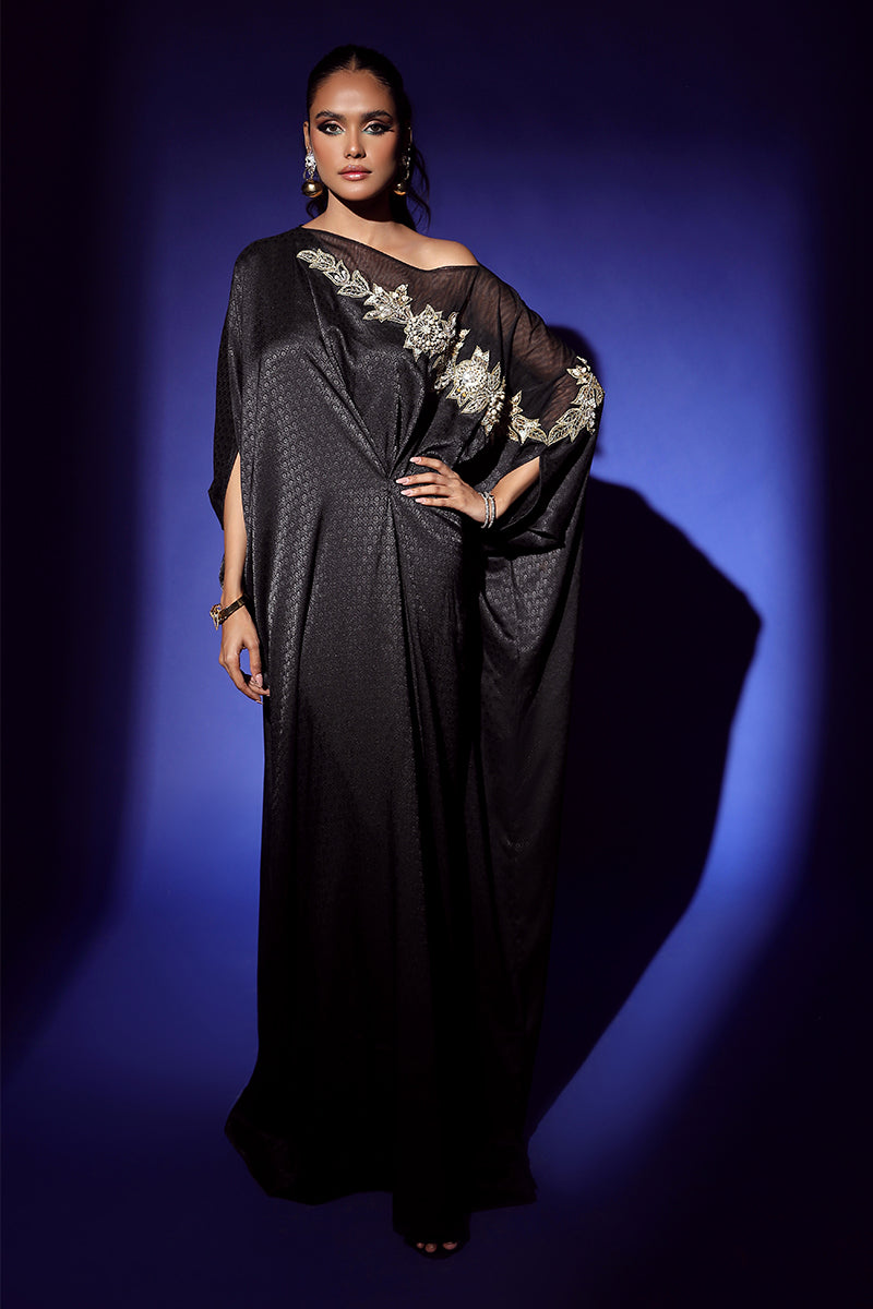 Wardha Saleem | Luxury Pret Fusion Wear | RAVEN DRAPE (1PC) -  Wardha Saleem Ladies Clothes - Original Designer Dress - House of Maryam