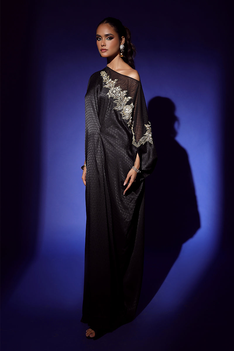 Wardha Saleem | Luxury Pret Fusion Wear | RAVEN DRAPE (1PC) -  Wardha Saleem Ladies Clothes - Original Designer Dress - House of Maryam