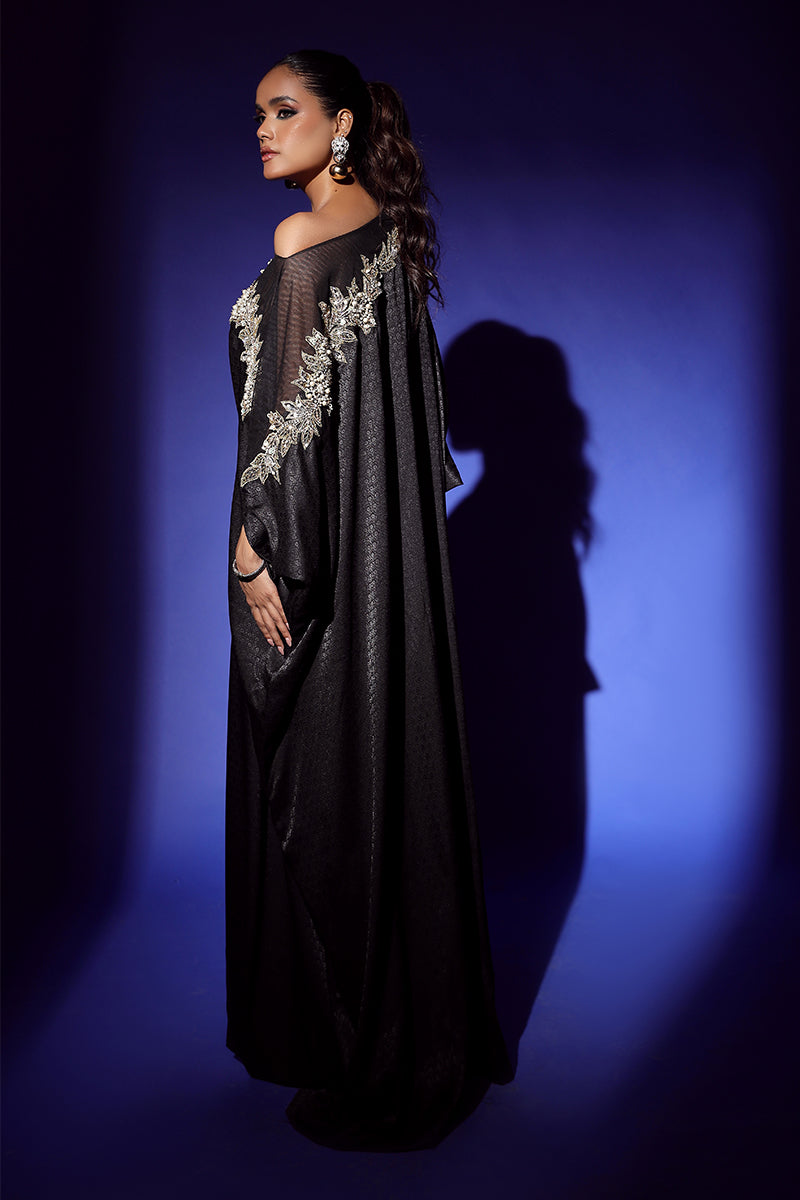 Wardha Saleem | Luxury Pret Fusion Wear | RAVEN DRAPE (1PC) -  Wardha Saleem Ladies Clothes -  House of Maryam