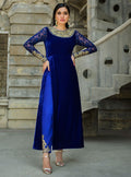 Zainab Chottani | Semi Formals | VIVA LA COBALT by Designer Zainab Chottani - House of Maryam - Pakistani Designer Ethnic Wear in {{ shop.shopifyCountryName }}