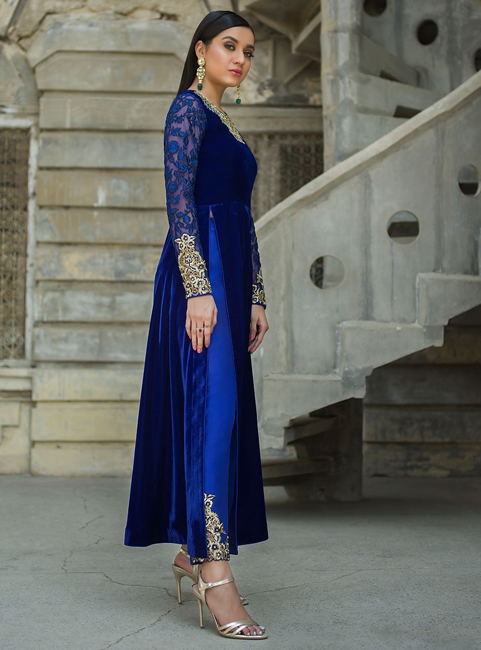 Zainab Chottani | Semi Formals | VIVA LA COBALT -  Zainab Chottani Ladies Clothes - Original Designer Dress - House of Maryam