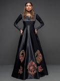 Zainab Chottani | Semi Formals | BLACK GOWN - D 04 by Designer Zainab Chottani - House of Maryam - Pakistani Designer Ethnic Wear in {{ shop.shopifyCountryName }}