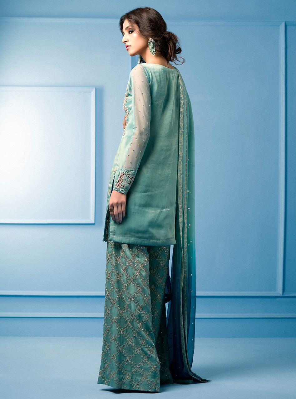 Zainab Chottani | Semi Formals | AQUA AND TEAL