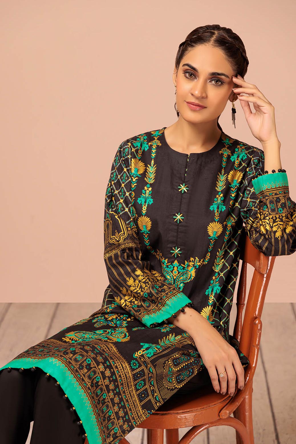 Bonanza Satrangi | Metallic 2 Pc (RV2BS232P2) -  Bonanza Satrangi Unstitched - Original Designer Dress - House of Maryam