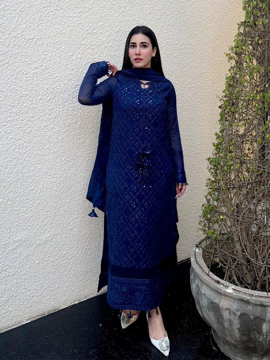 Salitex | Signature Festive Chiffon | SUNS7CH042UT -  Salitex Ladies Clothes - Original Designer Dress - House of Maryam