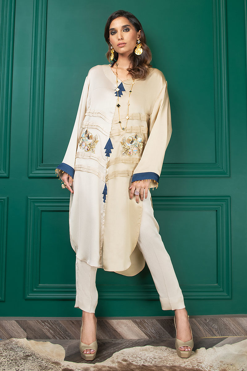 Wardha Saleem | Luxury Pret Fusion Wear | WS22-033 -  Wardha Saleem Ladies Clothes - Original Designer Dress - House of Maryam