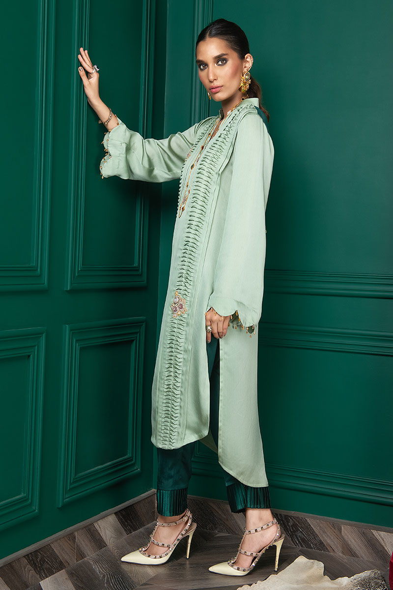 Wardha Saleem | Luxury Pret Fusion Wear | WS22-028 -  Wardha Saleem Ladies Clothes - Original Designer Dress - House of Maryam