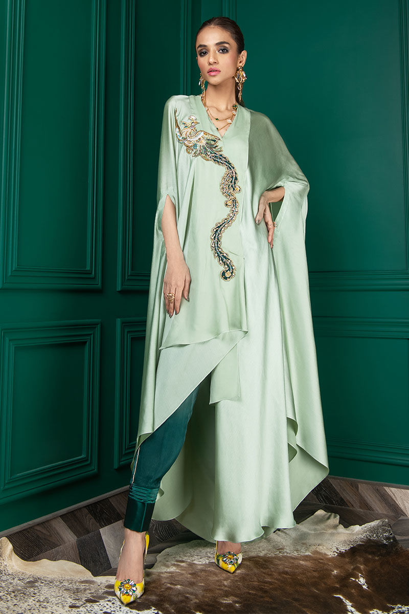 Wardha Saleem | Luxury Pret Fusion Wear | WS22-018 -  Wardha Saleem Ladies Clothes - Original Designer Dress - House of Maryam