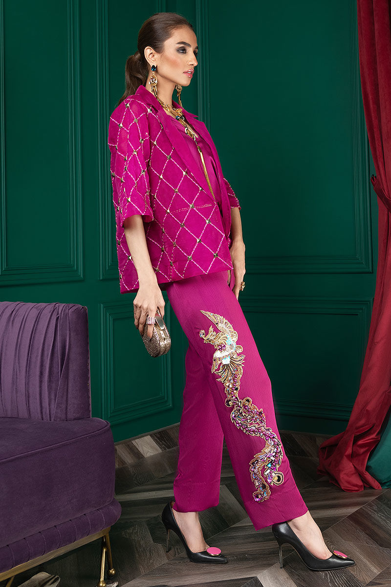 Wardha Saleem | Luxury Pret Fusion Wear | WS22-027 -  Wardha Saleem Ladies Clothes - Original Designer Dress - House of Maryam