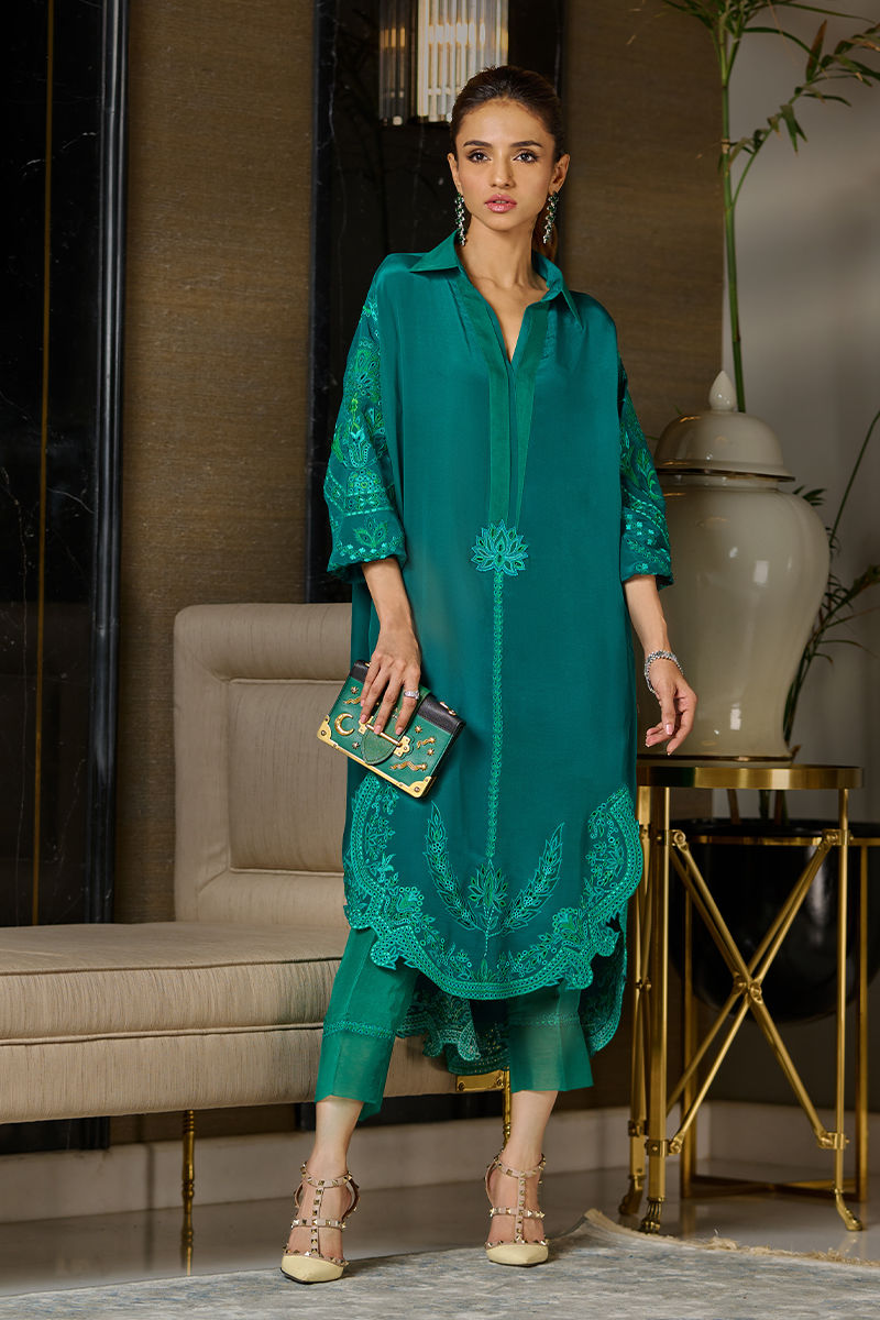 Wardha Saleem | Luxury Pret Traditional Wear | EMERALD -  Wardha Saleem Ladies Clothes - Original Designer Dress - House of Maryam