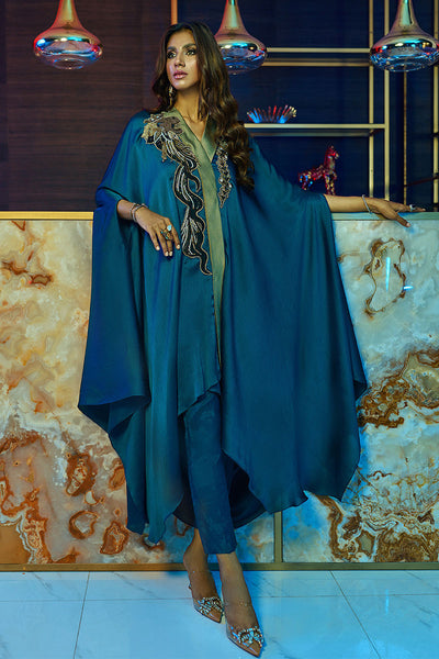 Wardha Saleem | Luxury Pret Fusion Wear | MIDNIGHT – FORMAL DRAPE -  Wardha Saleem Ladies Clothes - Original Designer Dress - House of Maryam