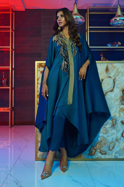 Wardha Saleem | Luxury Pret Fusion Wear | MIDNIGHT – FORMAL DRAPE -  Wardha Saleem Ladies Clothes - Original Designer Dress - House of Maryam