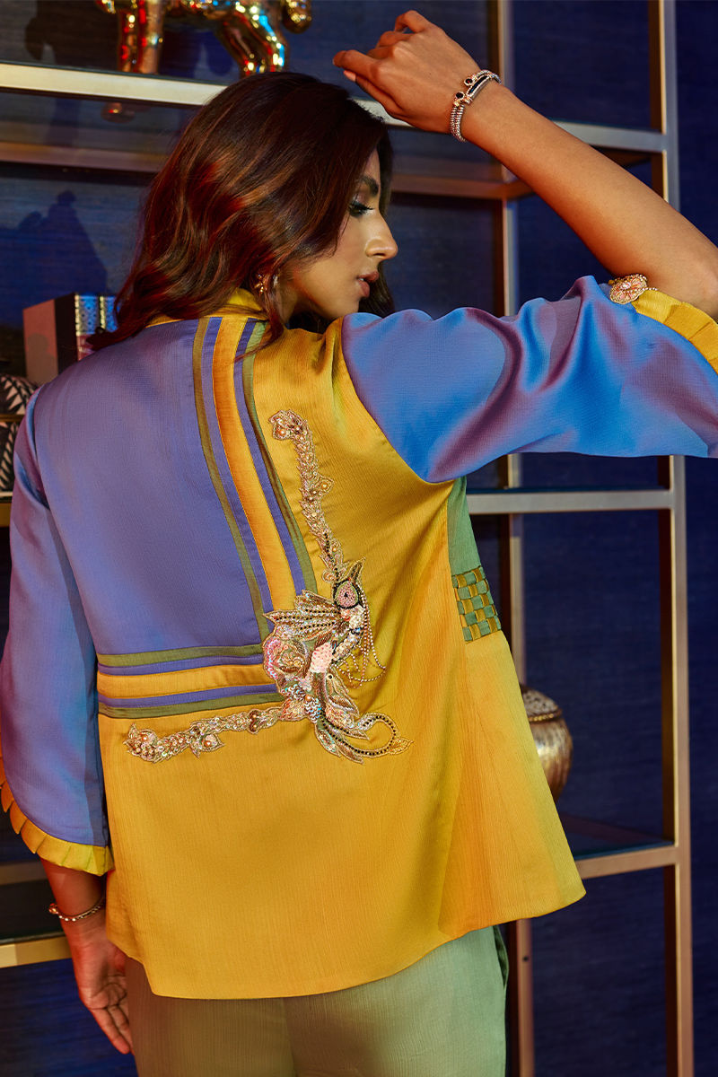 Wardha Saleem | Luxury Pret Fusion Wear | HUMMING BIRD JUMPSUIT -  Wardha Saleem Ladies Clothes - Original Designer Dress - House of Maryam