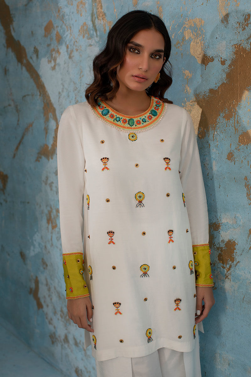 Wardha Saleem | Luxury Pret Fusion Wear | CALL ME NEON -  Wardha Saleem Ladies Clothes - Original Designer Dress - House of Maryam