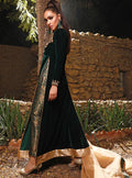 Zainab Chottani | Semi Formals | DARK MOSS TOPAZ by Designer Zainab Chottani - House of Maryam - Pakistani Designer Ethnic Wear in {{ shop.shopifyCountryName }}