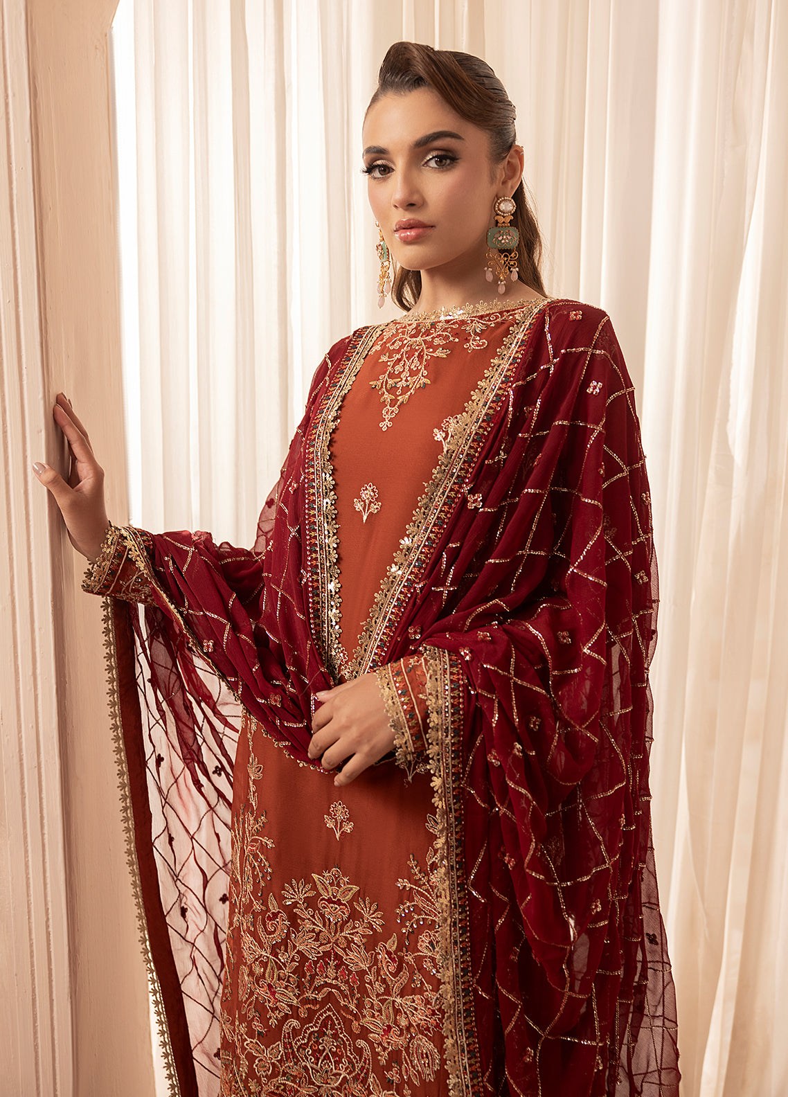 Sahane | Elyssa Festive Chiffon | CT-19007 Dune - ELYSSA -  Sahane Ladies Clothes - Original Designer Dress - House of Maryam