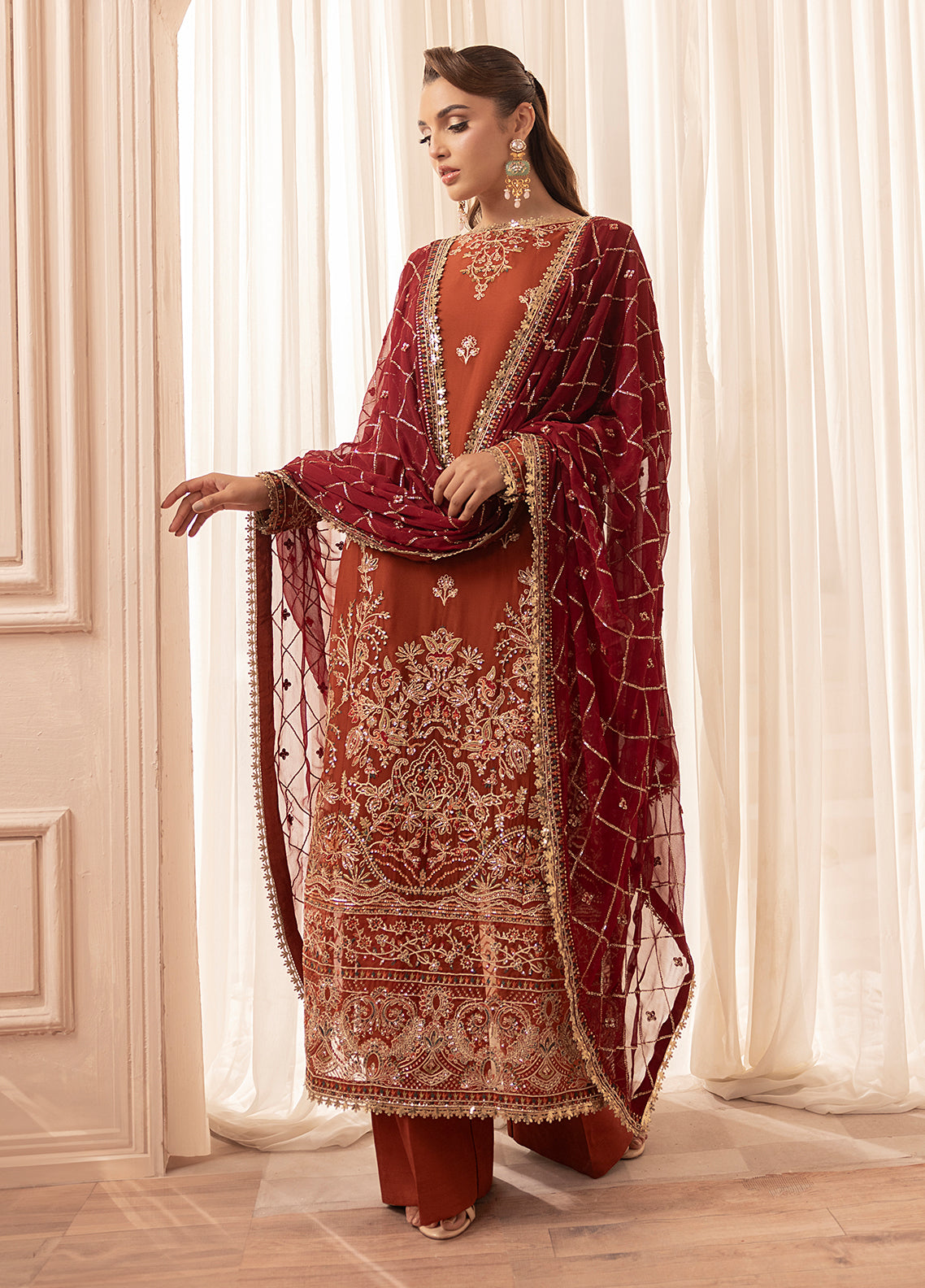 Sahane | Elyssa Festive Chiffon | CT-19007 Dune - ELYSSA -  Sahane Ladies Clothes - Original Designer Dress - House of Maryam