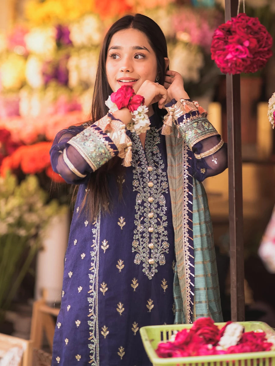 Salitex | Signature Festive Chiffon | SUNW6JI018UT -  Salitex Ladies Clothes - Original Designer Dress - House of Maryam