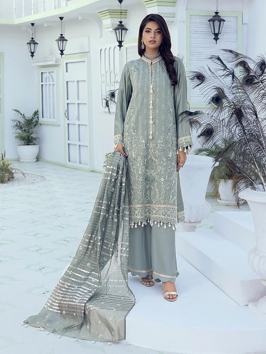 Salitex | Signature Festive Chiffon | SUNW6NO010UT -  Salitex Ladies Clothes - Original Designer Dress - House of Maryam