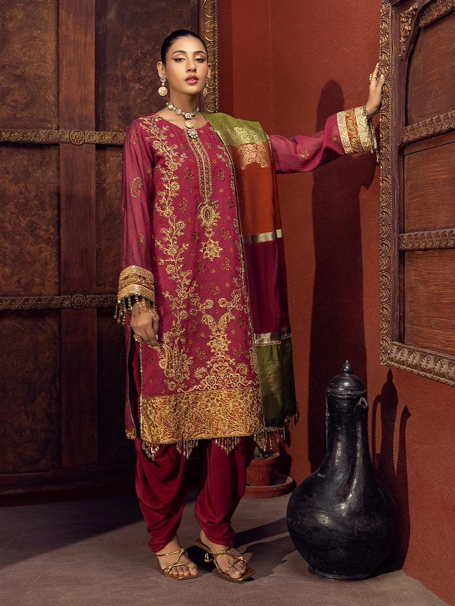 Salitex | Signature Festive Chiffon | SUNW6JI017UT -  Salitex Ladies Clothes - Original Designer Dress - House of Maryam