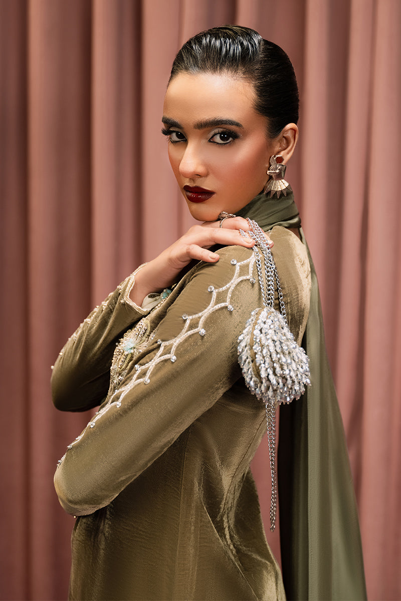 Haute Form | Rose Winter Plush | Honey Glow -  Haute Form Ladies Clothes - Original Designer Dress - House of Maryam