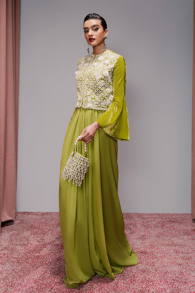 Haute Form | Rose Winter Plush | Breathing Neon -  Haute Form Ladies Clothes - Original Designer Dress - House of Maryam