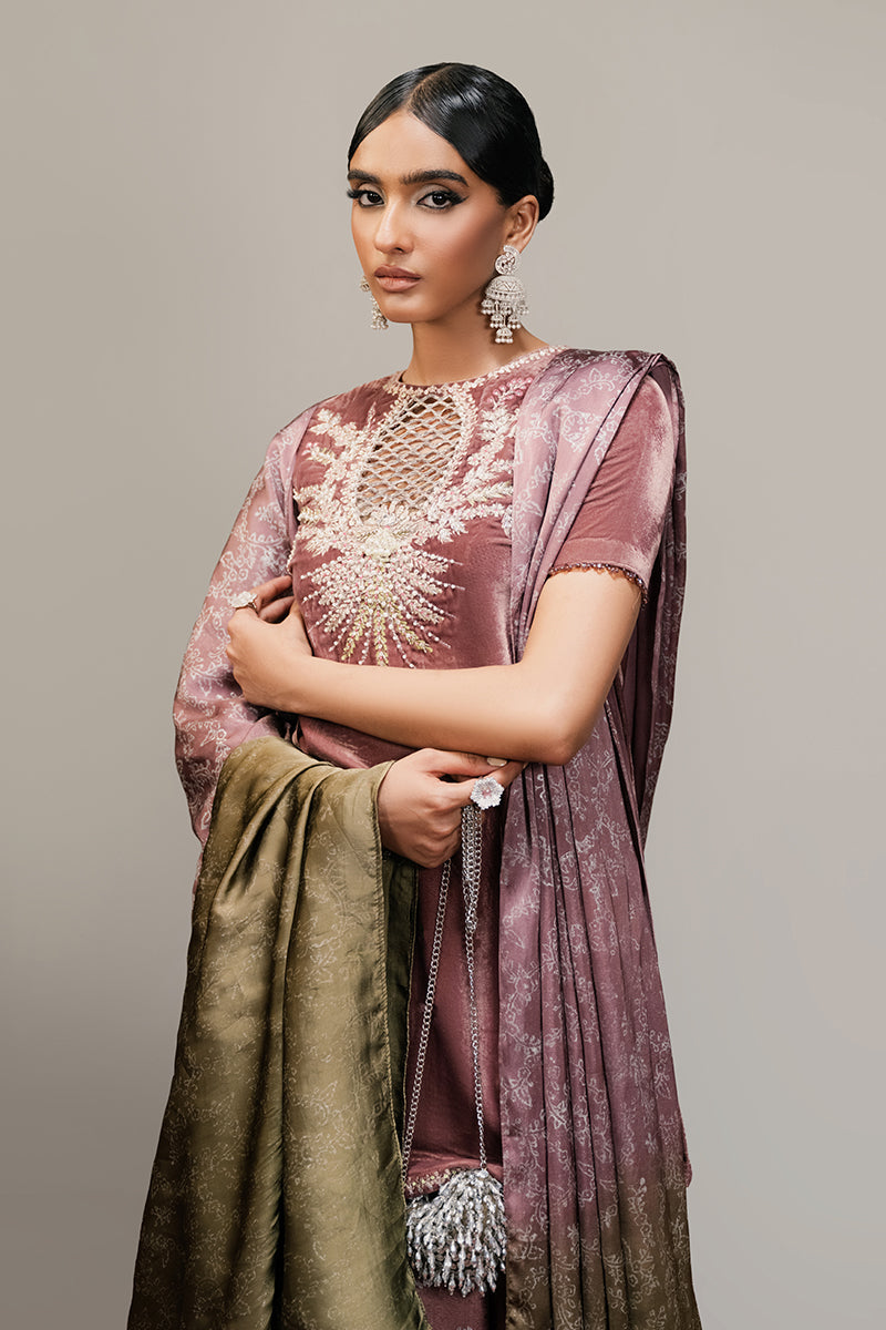 Haute Form | Rose Winter Plush | Seductress -  Haute Form Ladies Clothes - Original Designer Dress - House of Maryam