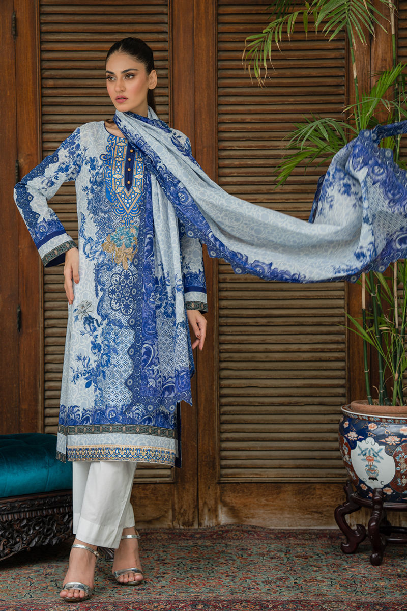 Shamaeel Ansari | Gulrang Lawn | LP-01 -  Shamaeel Ansari Ladies Clothes - Original Designer Dress - House of Maryam