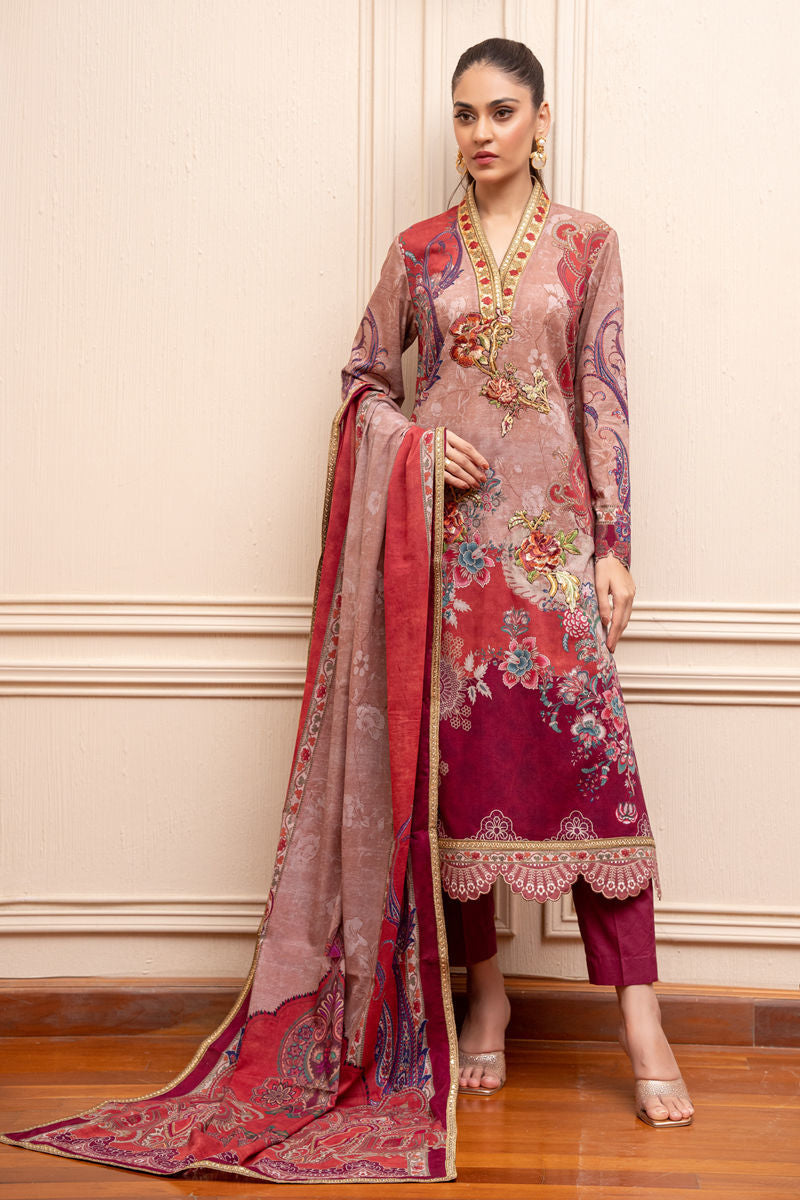 Shamaeel Ansari | Gulrang Lawn | LP-06 -  Shamaeel Ansari Ladies Clothes - Original Designer Dress - House of Maryam