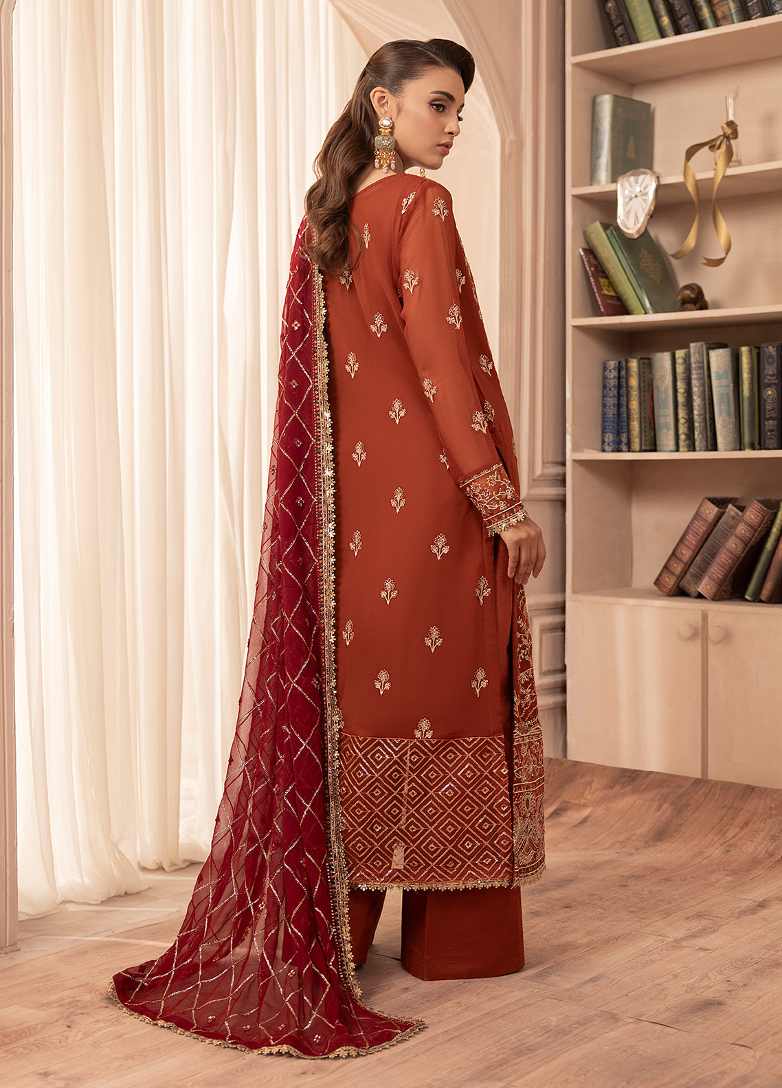 Sahane | Elyssa Festive Chiffon | CT-19007 Dune - ELYSSA -  Sahane Ladies Clothes - Original Designer Dress - House of Maryam