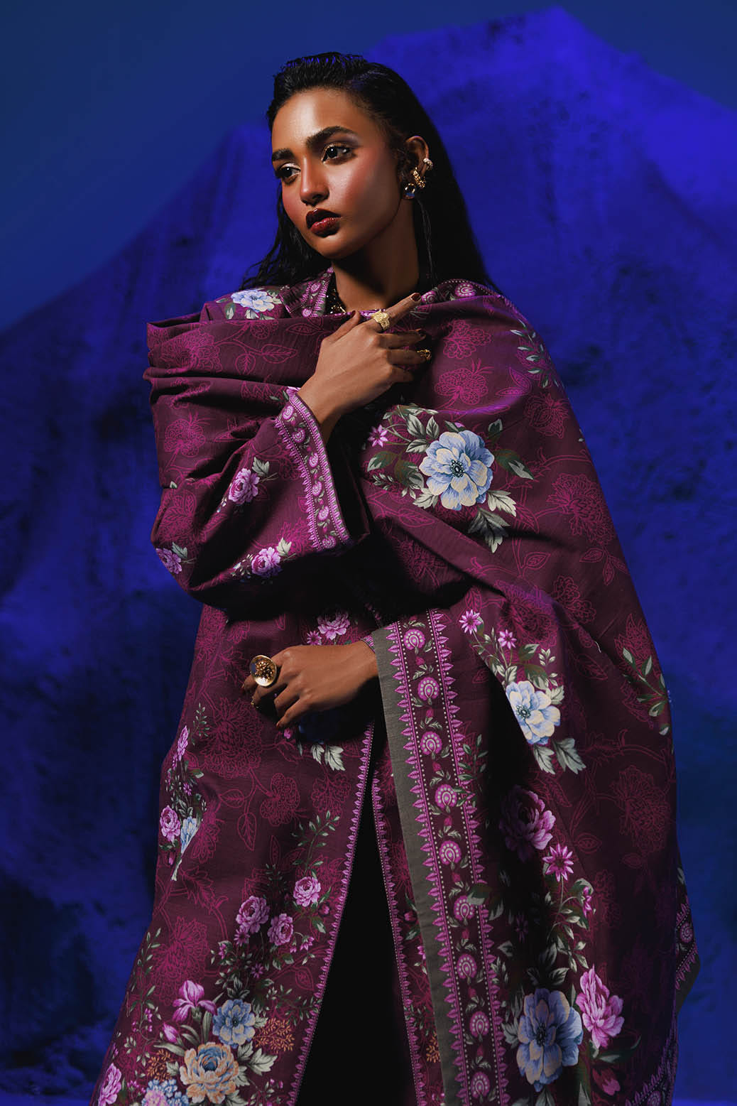 Bonanza Satrangi | Mystic Garden 3 Pc (2W24P3P280) -  Bonanza Satrangi Unstitched - Original Designer Dress - House of Maryam