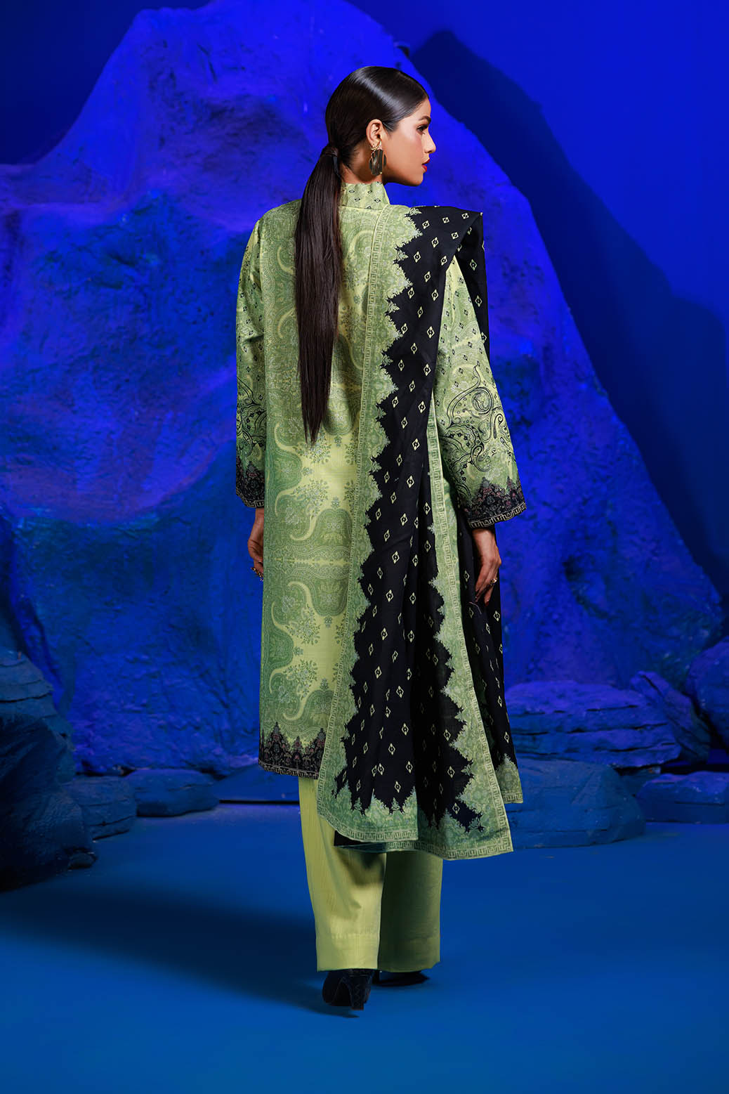 Bonanza Satrangi | Savannah 3 Pc (7W24BP3P42) -  Bonanza Satrangi Unstitched - Original Designer Dress - House of Maryam