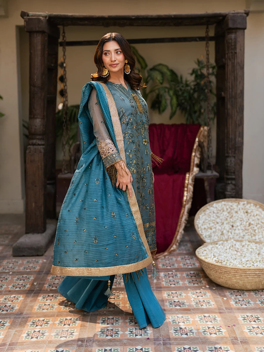 Salitex | Signature Festive Chiffon | SUNW6JI039UT -  Salitex Ladies Clothes - Original Designer Dress - House of Maryam