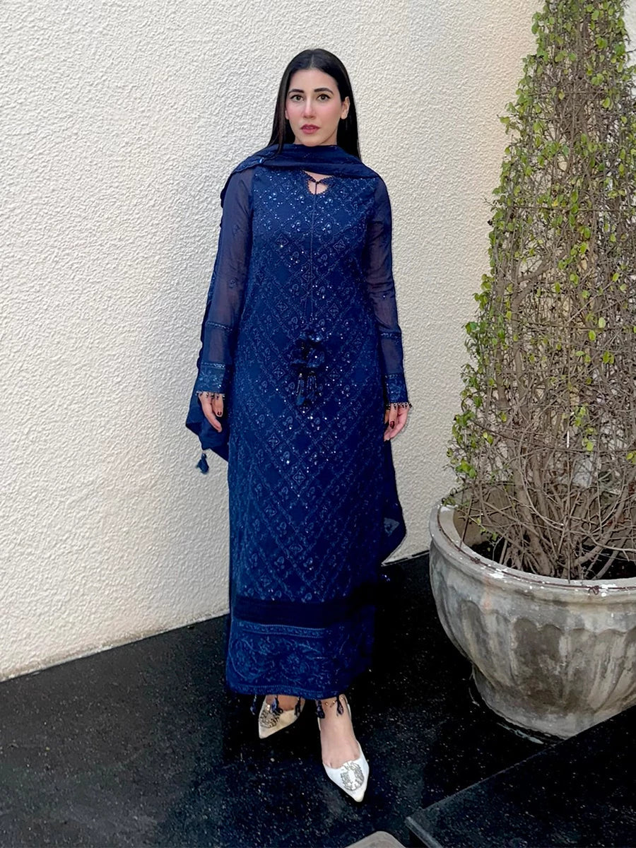 Salitex | Signature Festive Chiffon | SUNS7CH042UT -  Salitex Ladies Clothes - Original Designer Dress - House of Maryam