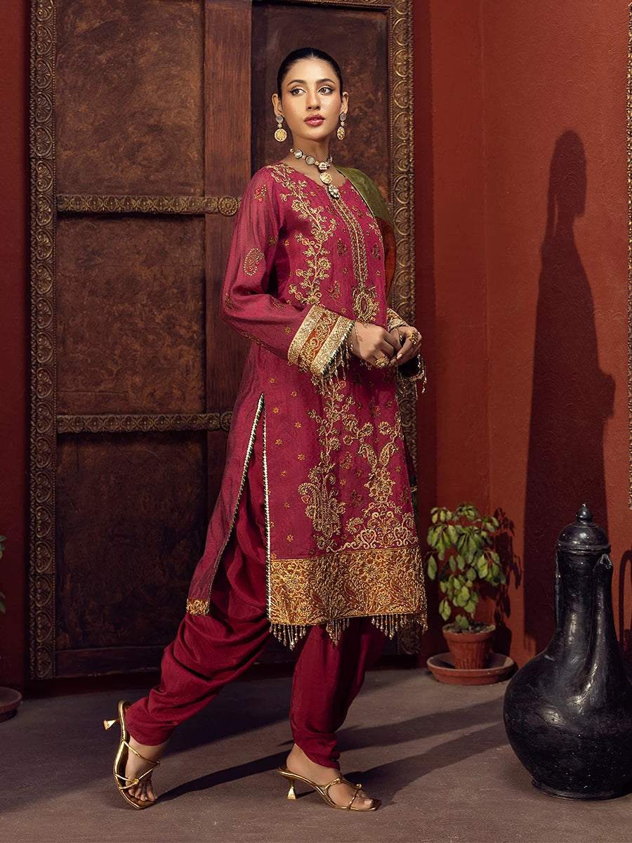 Salitex | Signature Festive Chiffon | SUNW6JI017UT -  Salitex Ladies Clothes - Original Designer Dress - House of Maryam