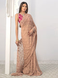 Zainab Chottani | Semi Formals | RAVISHING ROSE SAREE by Designer Zainab Chottani - House of Maryam - Pakistani Designer Ethnic Wear in {{ shop.shopifyCountryName }}