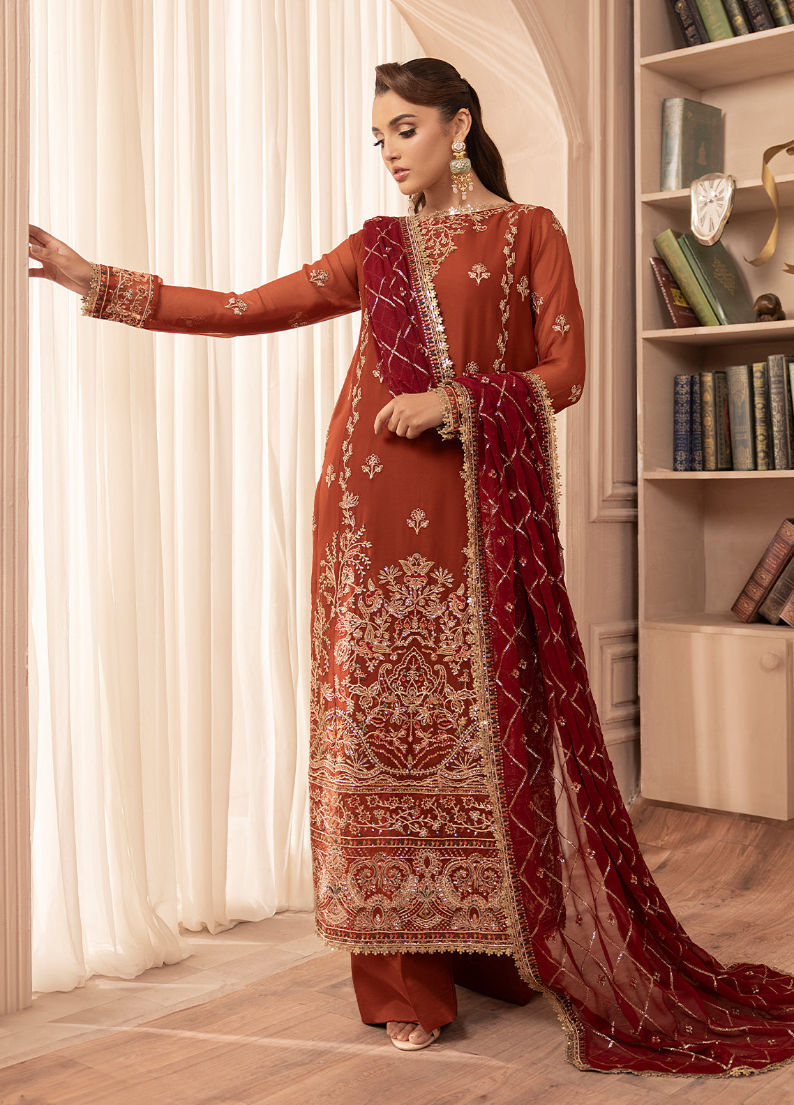 Sahane | Elyssa Festive Chiffon | CT-19007 Dune - ELYSSA -  Sahane Ladies Clothes - Original Designer Dress - House of Maryam