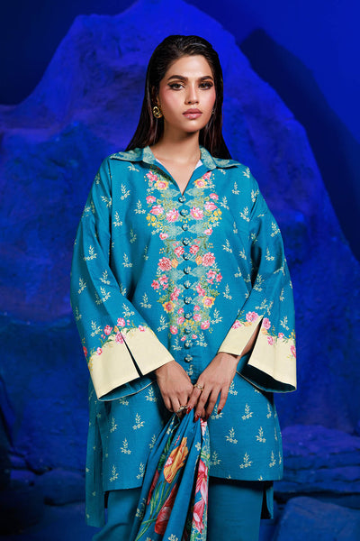 Bonanza Satrangi | Blooming 3 Pc (1W24P3P229) -  Bonanza Satrangi Unstitched - Original Designer Dress - House of Maryam