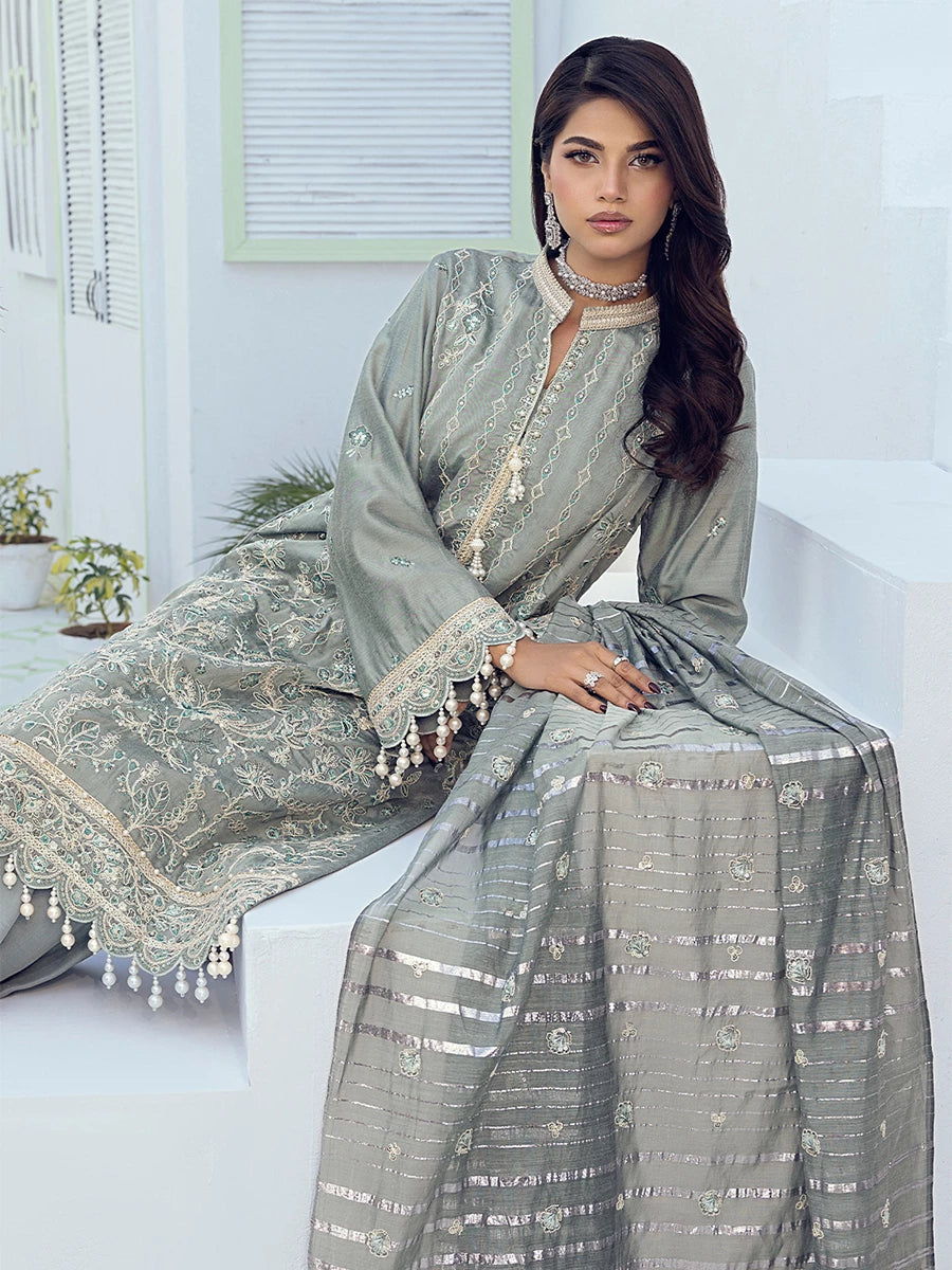 Salitex | Signature Festive Chiffon | SUNW6NO010UT -  Salitex Ladies Clothes - Original Designer Dress - House of Maryam