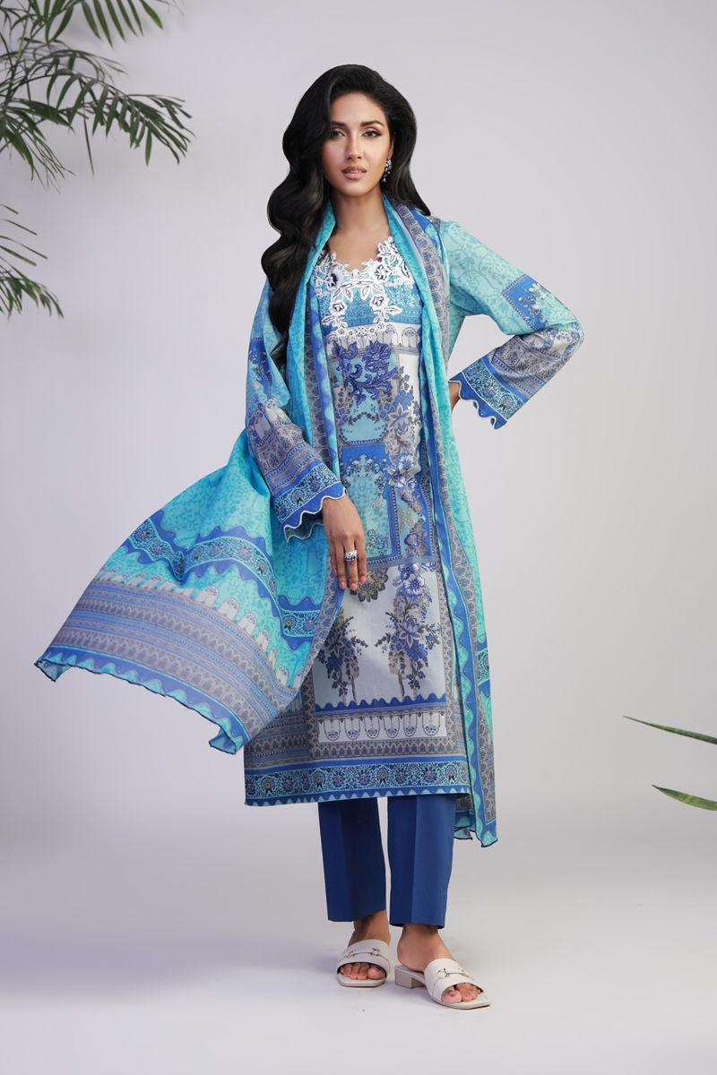 Shamaeel Ansari | Gulrang Lawn | Gulrang-01 -  Shamaeel Ansari Ladies Clothes - Original Designer Dress - House of Maryam