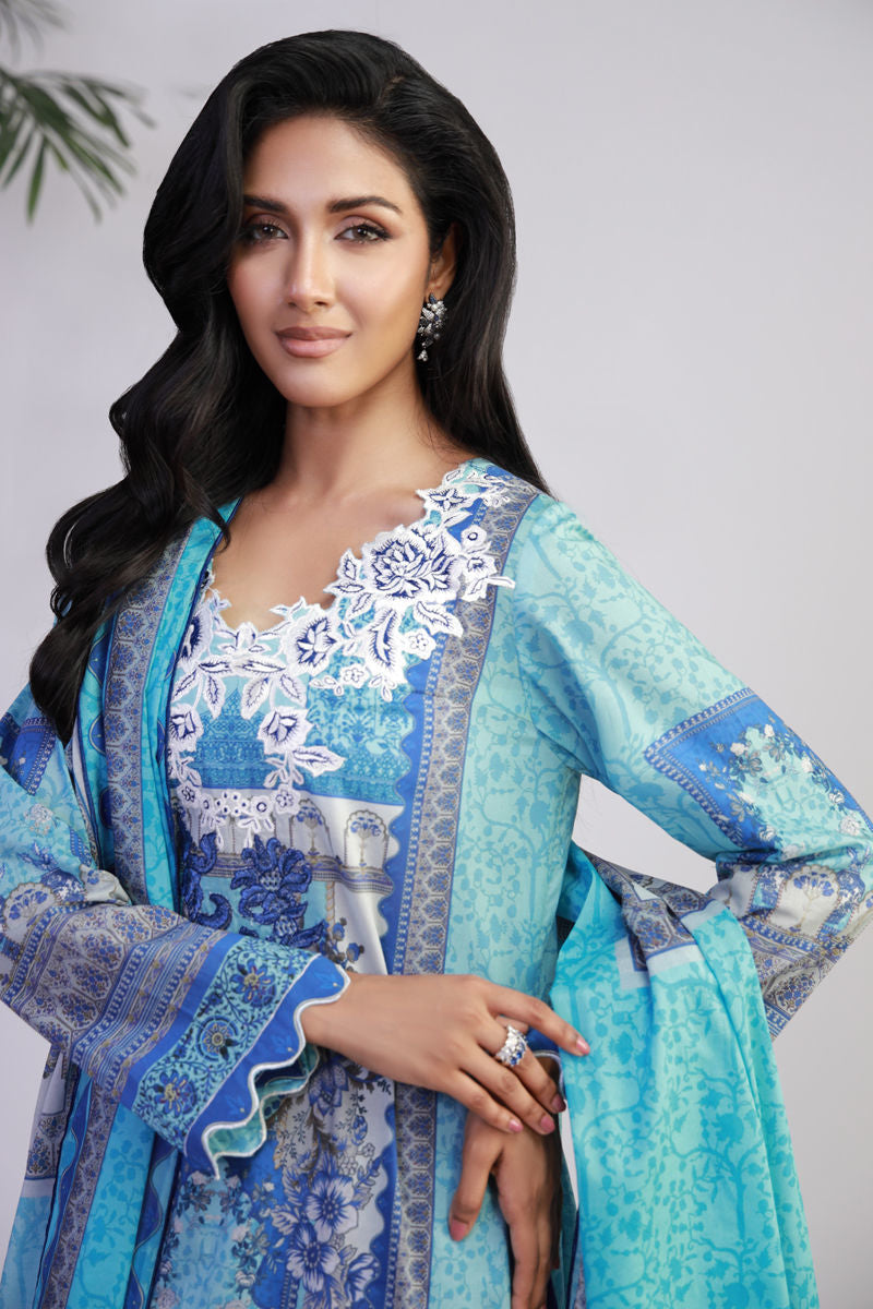 Shamaeel Ansari | Gulrang Lawn | Gulrang-01 -  Shamaeel Ansari Ladies Clothes - Original Designer Dress - House of Maryam